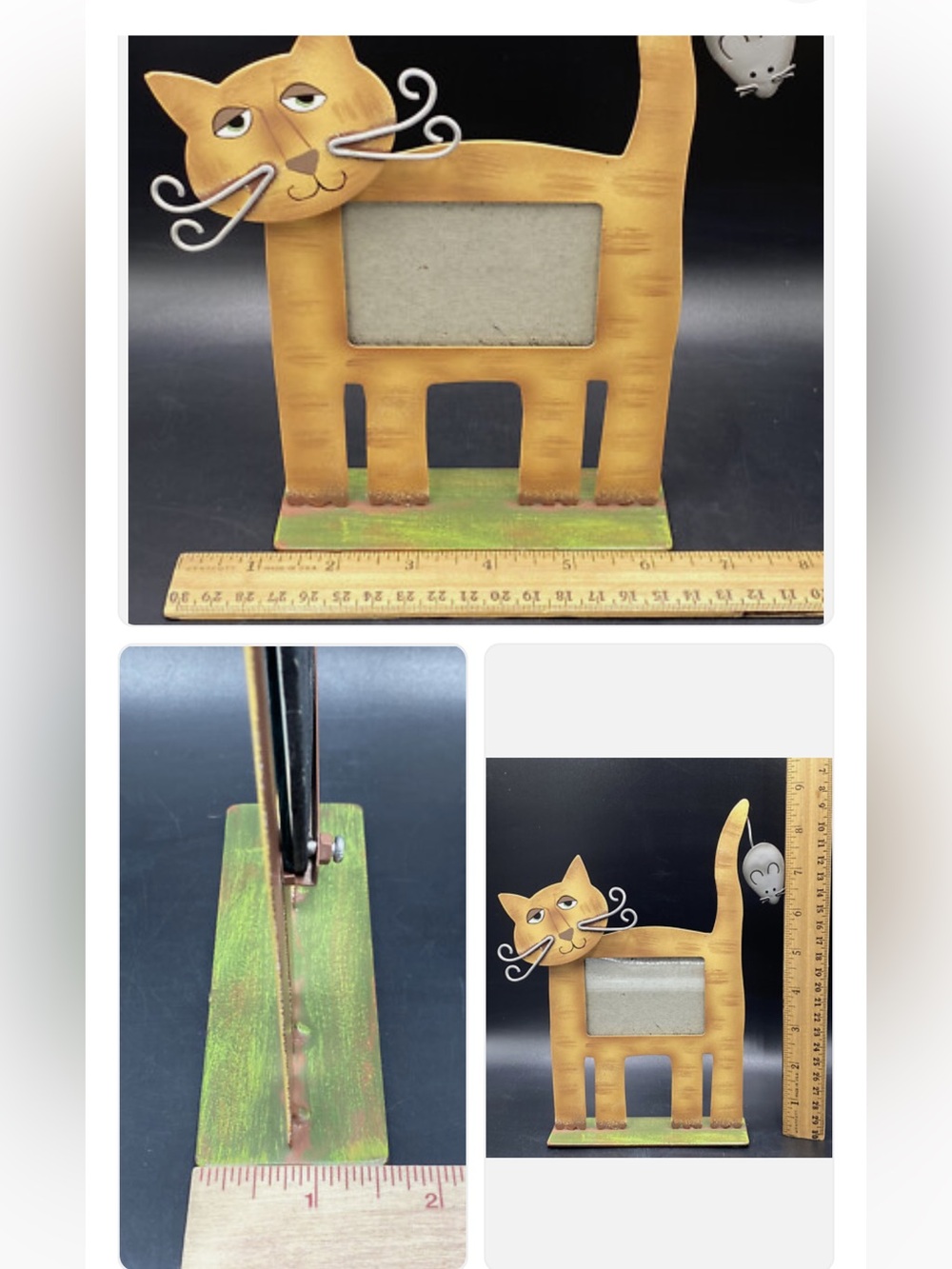 Decorative Yellow Cat Photo Frame by